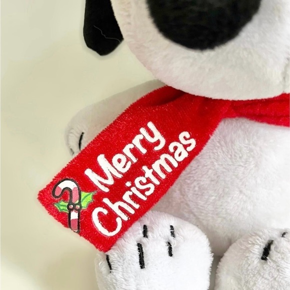Peanuts Snoopy 9” Flying Ace Aviator Merry Christmas Holiday Dog Plush - Picture 6 of 10